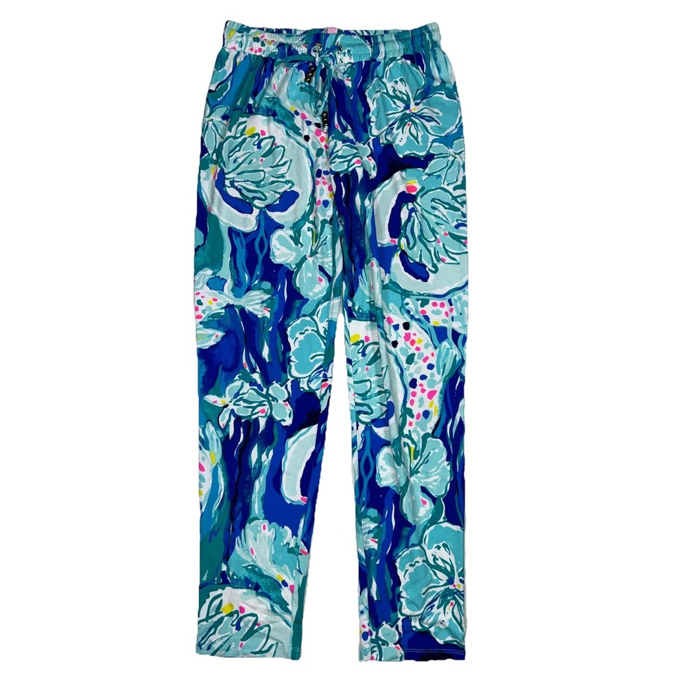 Lilly Pulitzer Lola Pull-On Knit Pants Floral Print X Small